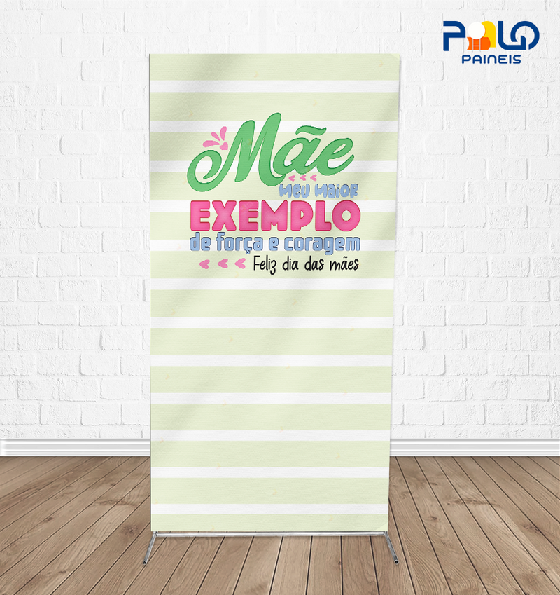 Painel Retangular Dia das Mães - Tecido Sublimado